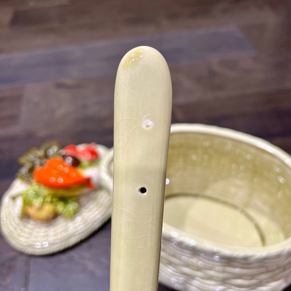 Vintage Lefton Vegetable Soup Tureen With Ladle - Picture 8 of 11